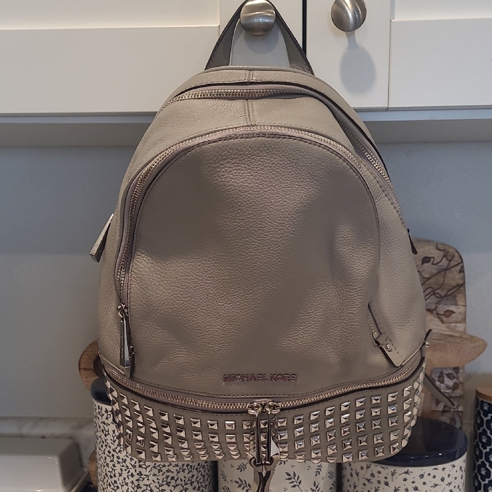 Michael Kors Studded Leather Backpack